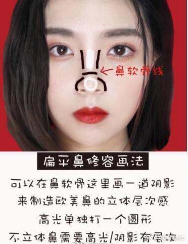 整容級(jí)鼻影畫(huà)法化妝教程，你學(xué)會(huì)了嗎