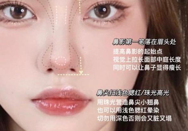 圓臉超自然修容教程，南寧化妝學校分享