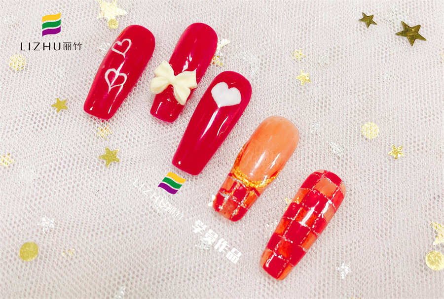 紅色婚禮美甲 、暈染液美甲、泡泡海洋風(fēng)美甲 | 廣西正規(guī)培訓(xùn)美甲