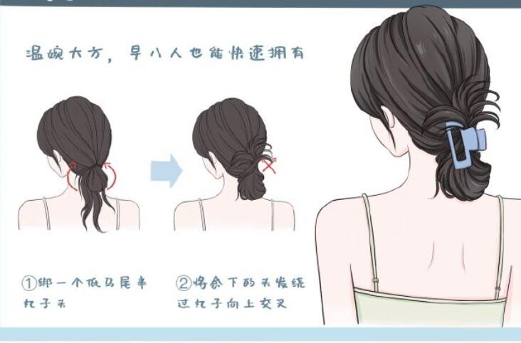 鯊魚夾發(fā)型教程，南寧扎發(fā)培訓(xùn)造型課