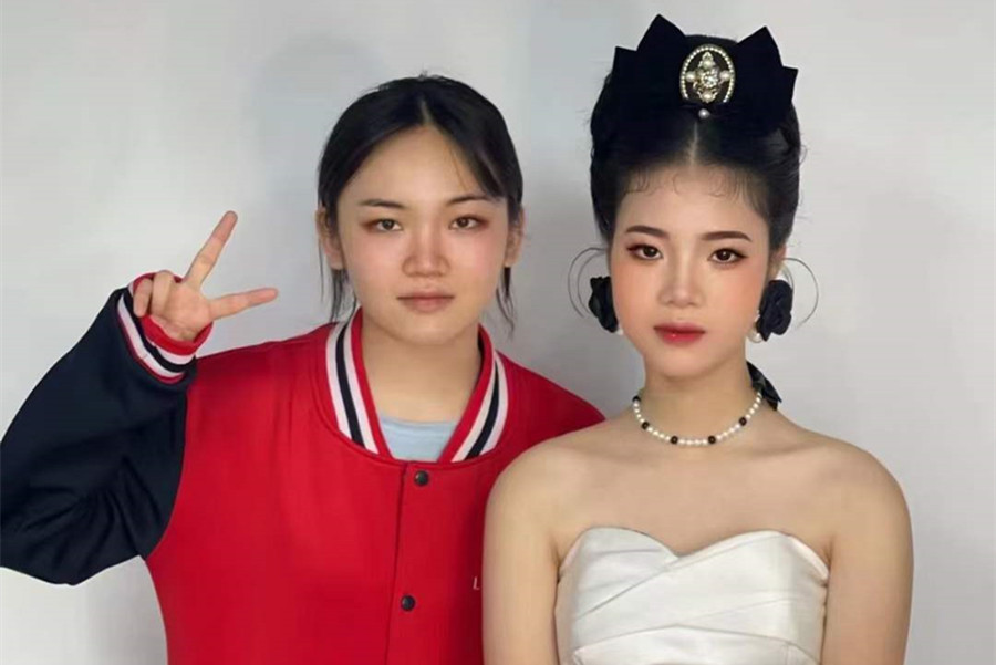 復古新娘，廣西南寧美妝學校學員作品