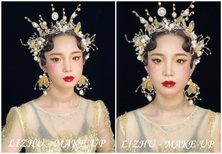 高奢妝容造型，廣西彩妝創(chuàng)意培訓學校作品