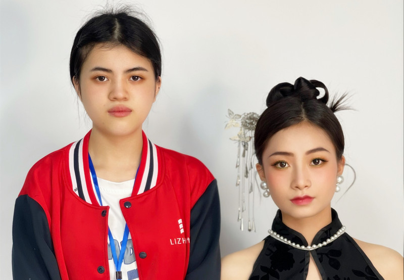 新中式造型，南寧化妝學(xué)校學(xué)員畢業(yè)作品