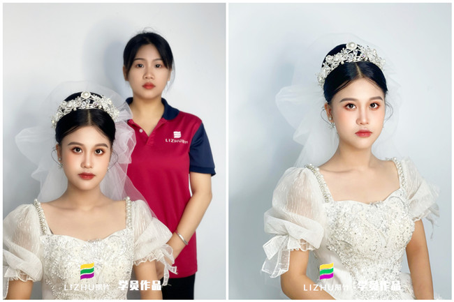 婚禮新娘造型，南寧新娘彩妝作品
