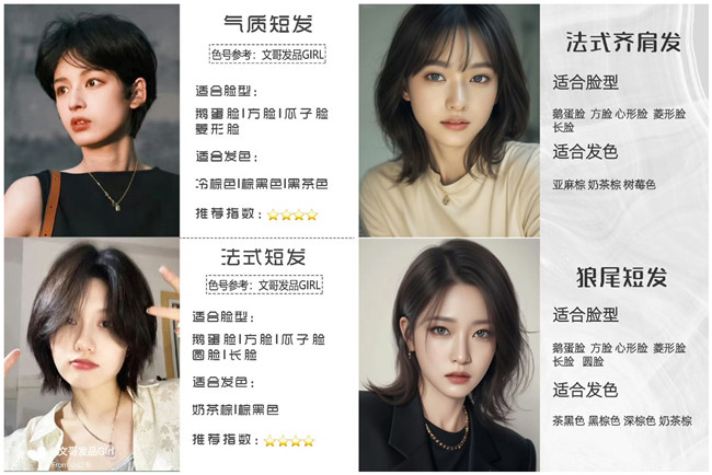 秋冬顯臉小短發(fā)，廣西美發(fā)理發(fā)職業(yè)學校推薦