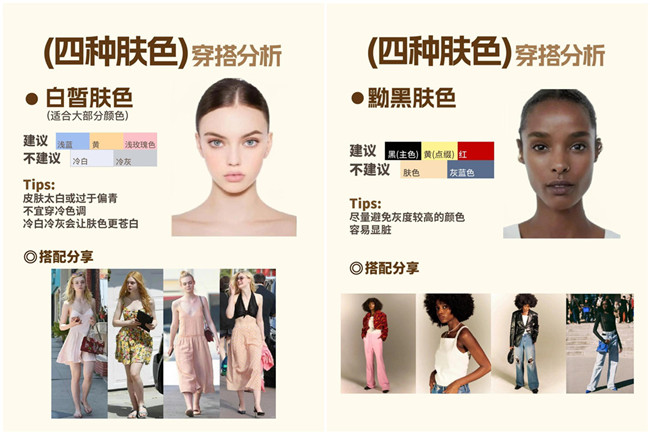 不同膚色的穿搭，廣西形象設(shè)計(jì)專業(yè)分析