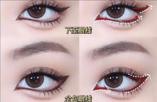 不同部位貓眼眼線教程，南寧化妝技術(shù)專業(yè)學(xué)校分享