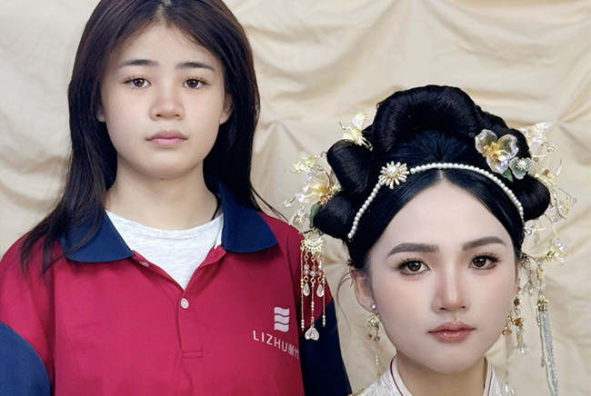 婚禮秀禾造型，南寧化妝訓(xùn)練
