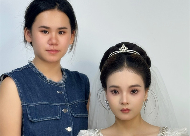 新娘造型，廣西影樓化妝培訓(xùn)學(xué)員作品