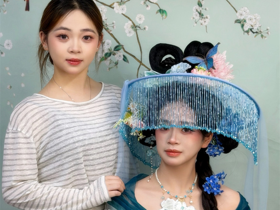 帷帽花神造型，南寧彩妝造型學(xué)校作品